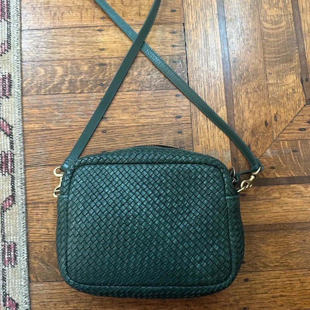 Clare V midi sac woven forest green - Picture 4 of 7